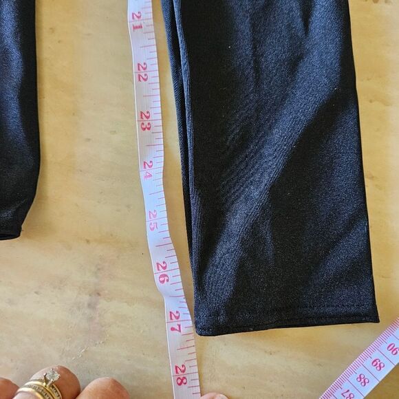 Weissman two piece dance pants with skirt child small NWOT jazz tap black gold - Picture 6 of 6